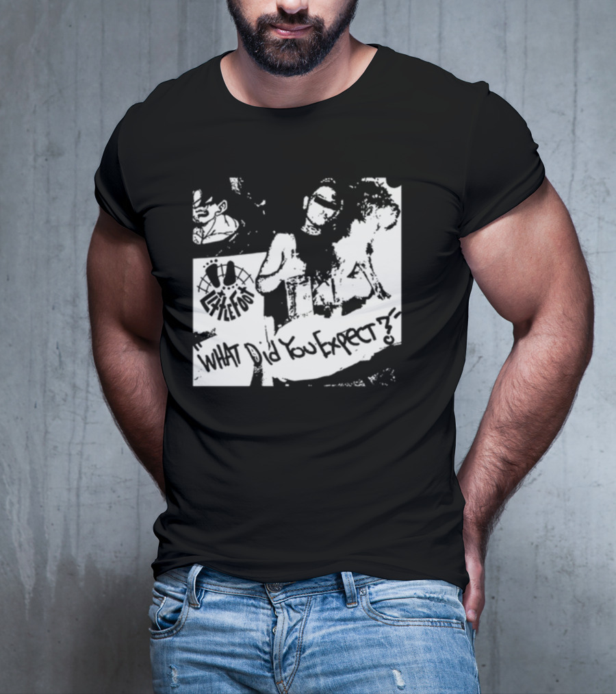 Little Foot What Did You Expect Comic Style Monochrome T-Shirt