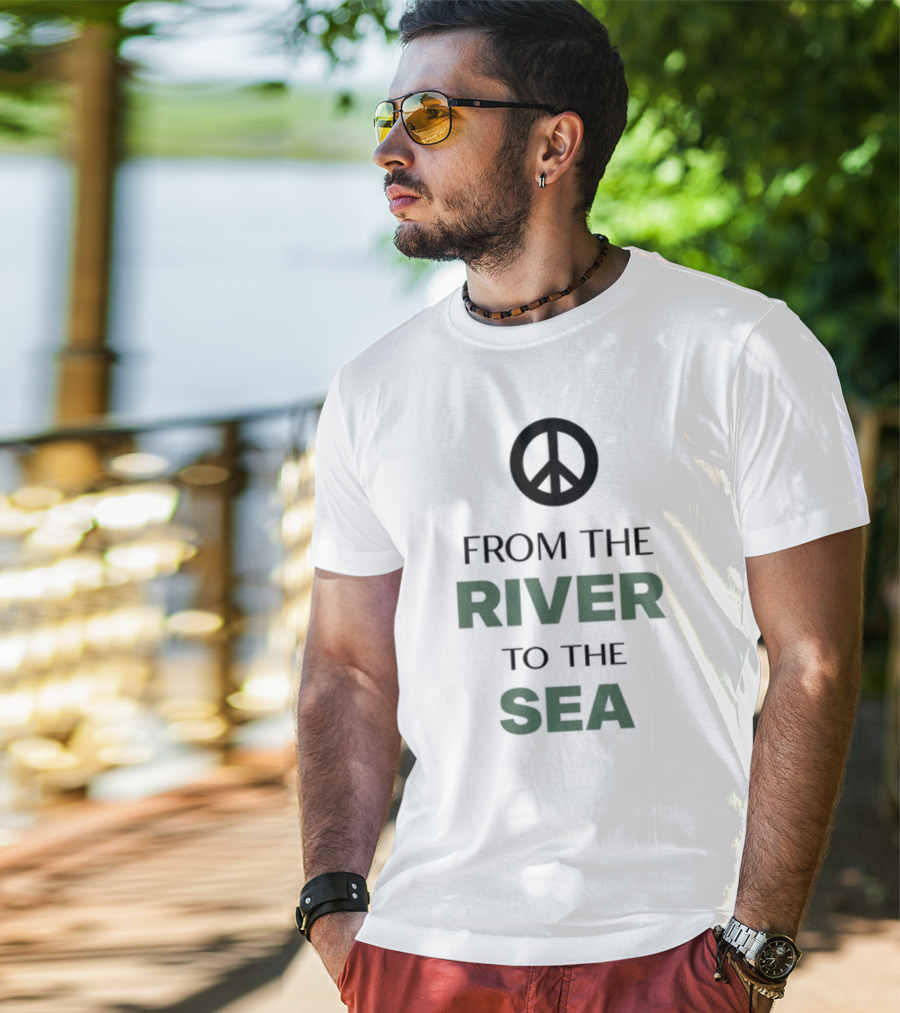 Peace Symbol From The River To The Sea T-Shirt