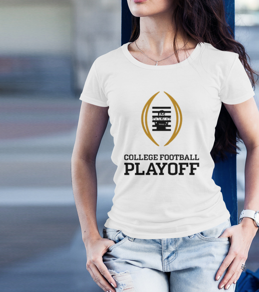 Prison College Football Playoff Behind Bars Concept T-Shirt