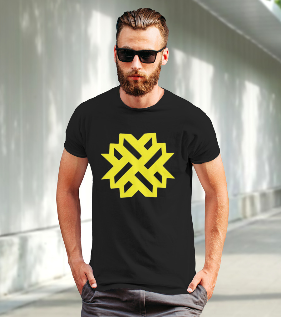 Naturewalkstudio Geometric Yellow Emblem T-Shirt