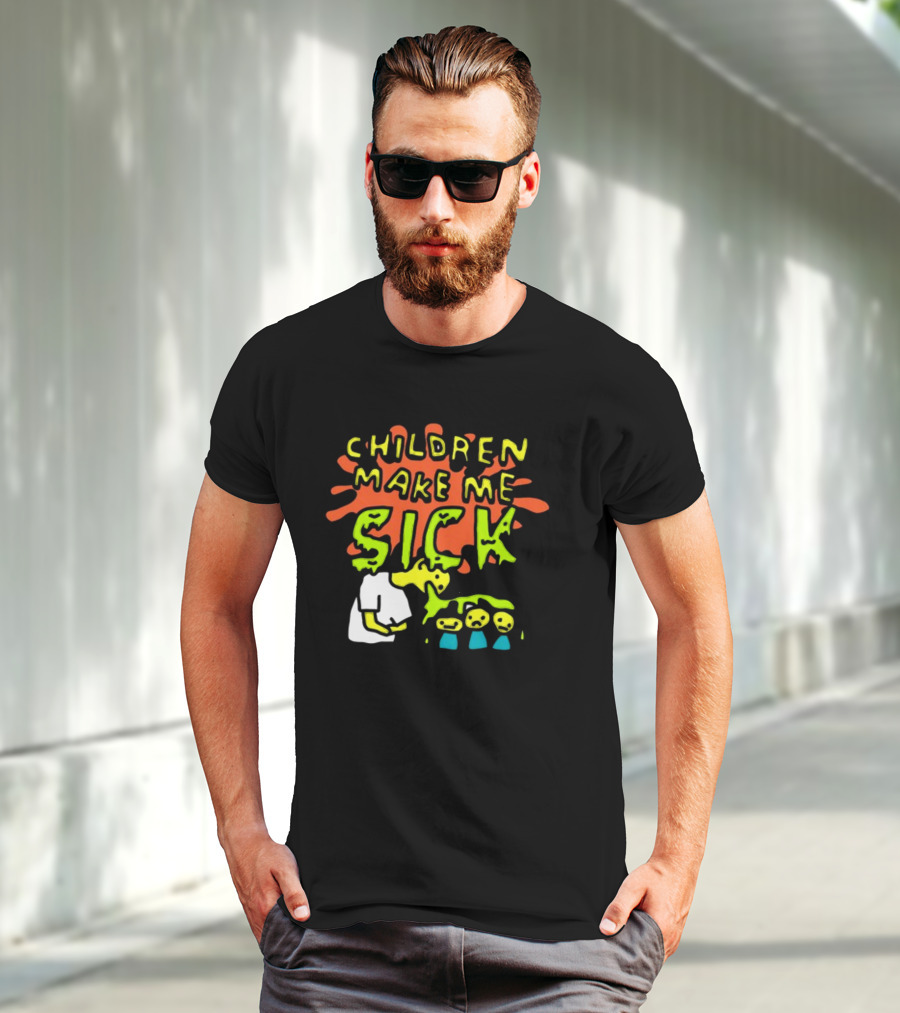 CHILDREN MAKE ME SICK Comic T-Shirt