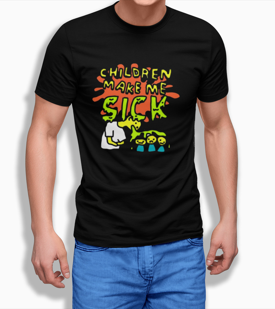 CHILDREN MAKE ME SICK Comic T-Shirt