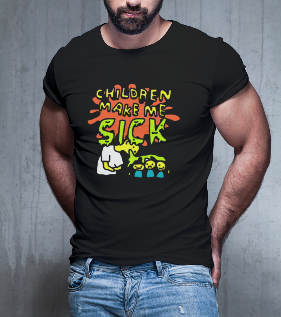 CHILDREN MAKE ME SICK Comic T-Shirt