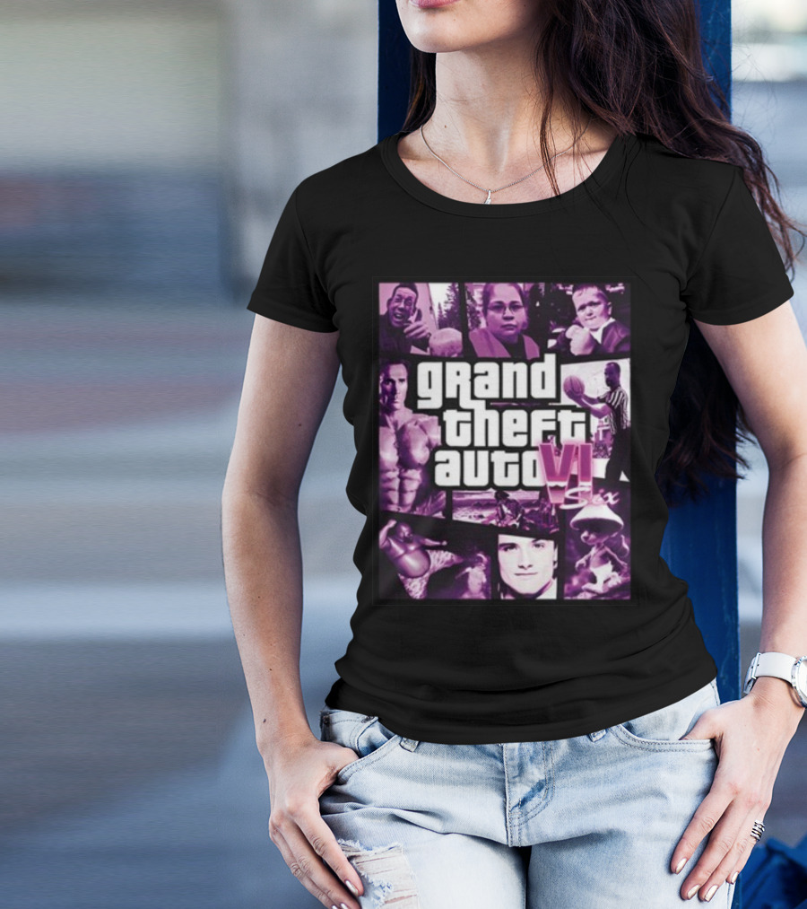 Galleryno8 Grand Theft Auto VI Six Gta 6 T-Shirt