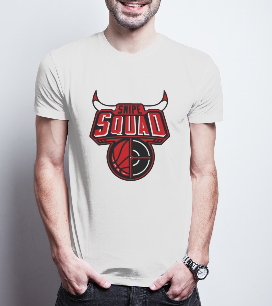 Snipe Squad Bulls Basketball Target T-Shirt