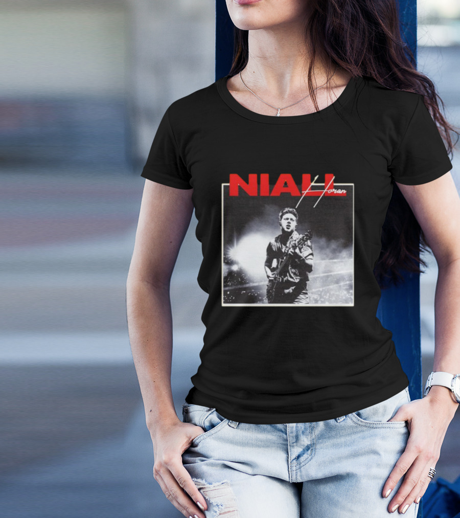Niall Horan Black And White Concert Performance T-Shirt