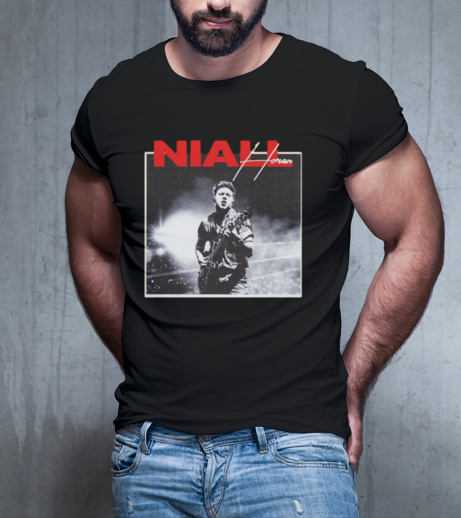 Niall Horan Black And White Concert Performance T-Shirt