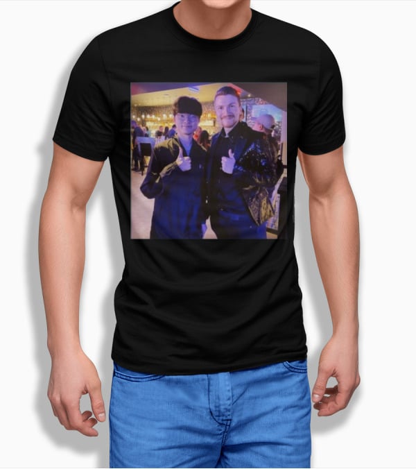 Fabian Mallant With Faker Thumbs Up Photo T-Shirt
