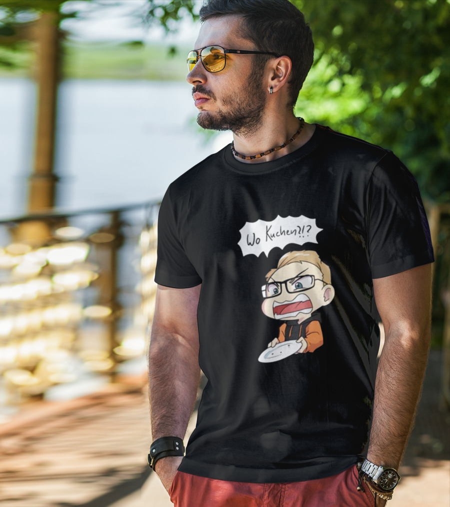 Wo Kuchen Kittycat Cakes Damen Comic Style Character T-Shirt