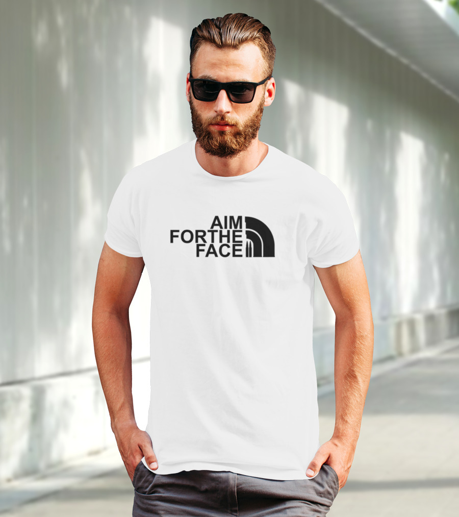 Mid Night Platoon Aim For The Face Bullet Inspired Arch T-Shirt