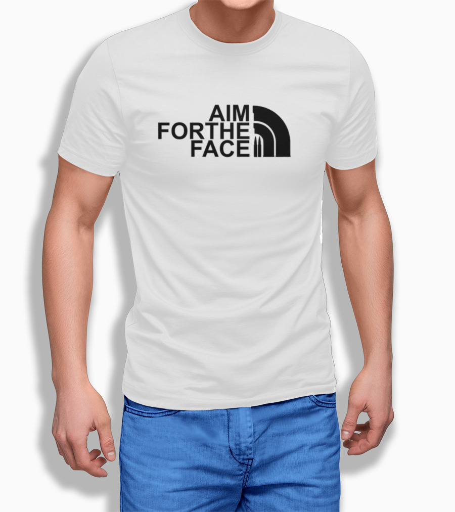 Mid Night Platoon Aim For The Face Bullet Inspired Arch T-Shirt