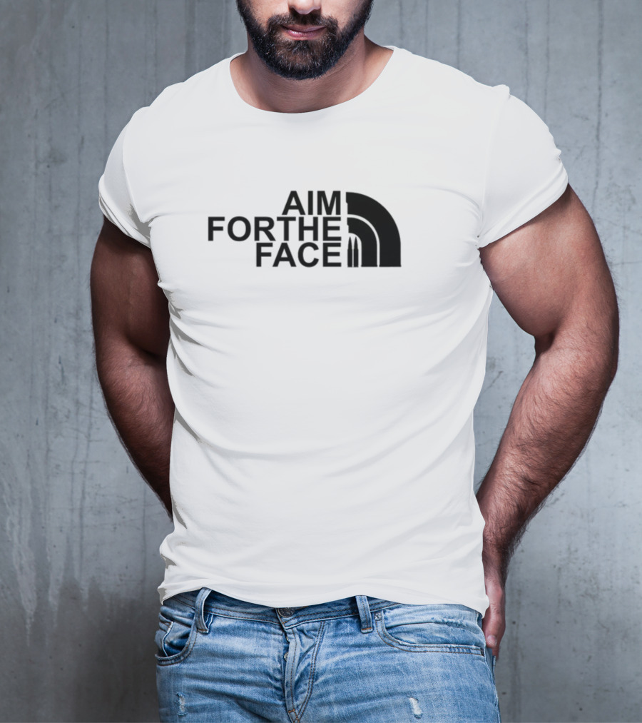 Mid Night Platoon Aim For The Face Bullet Inspired Arch T-Shirt