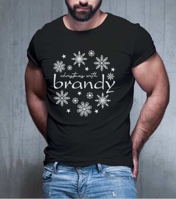Christmas With Brandy Snowflakes Stars T-Shirt