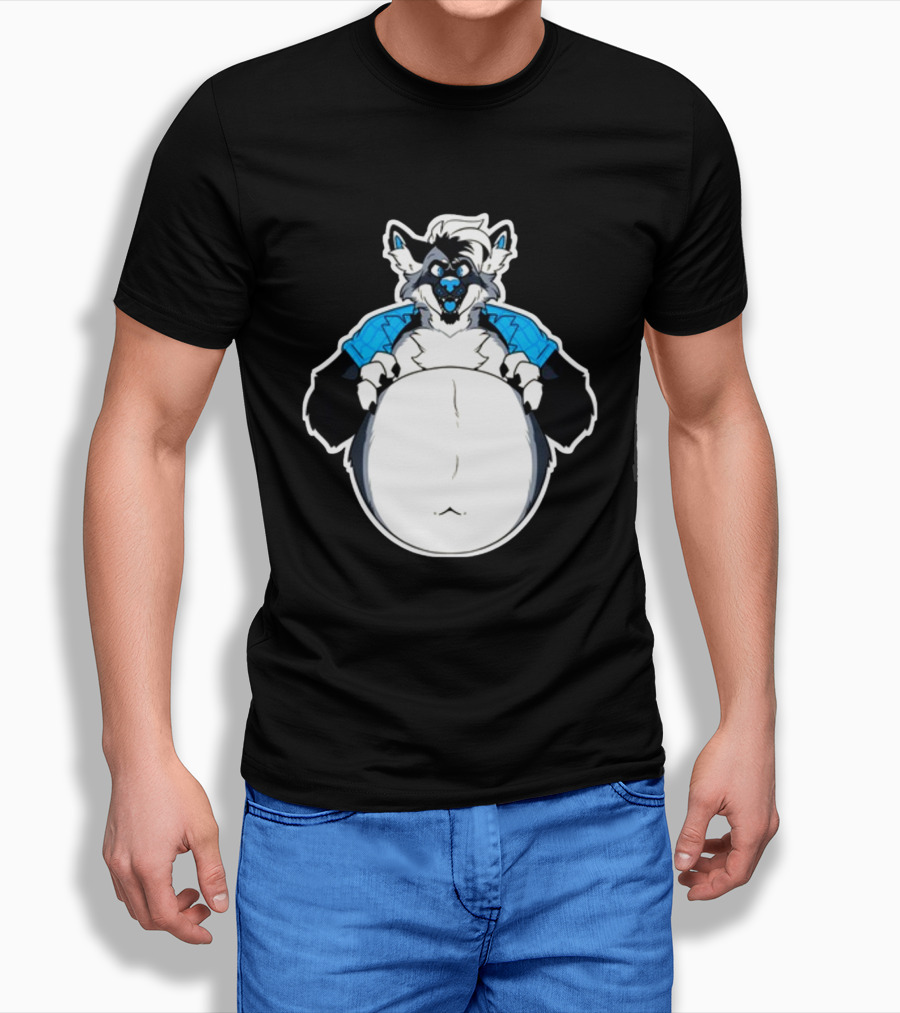 Sloshdog Jax's Cool Wolf Character T-Shirt