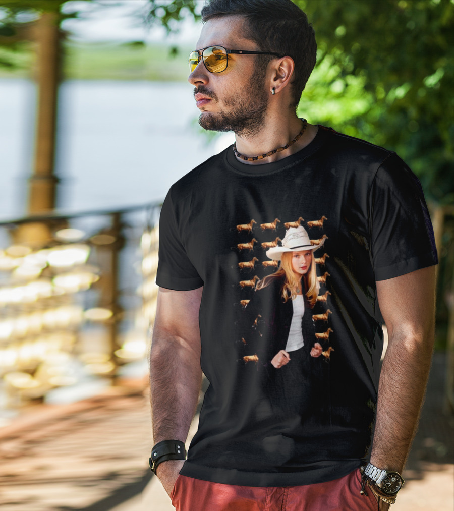 Extreme Horse Girl Cowgirl Aesthetic T-Shirt