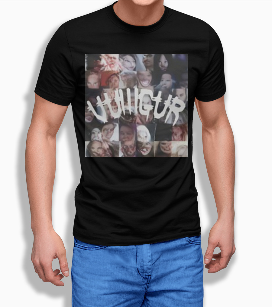 Vulllgur Collage Ritual Faces T-Shirt