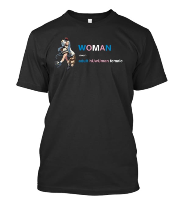 WOMAN Noun Adult HUwUman Female Street Fighter Character T-Shirt