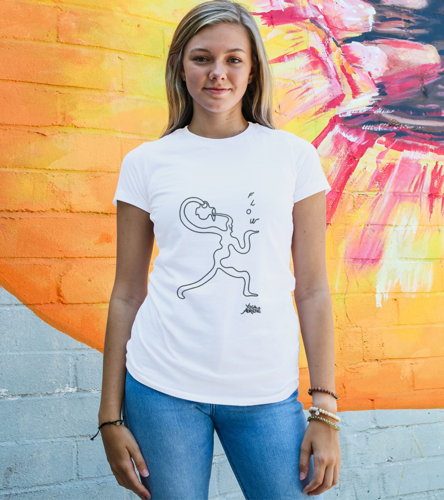 Flow Yoga Adriene By Eva Claycomb T-Shirt