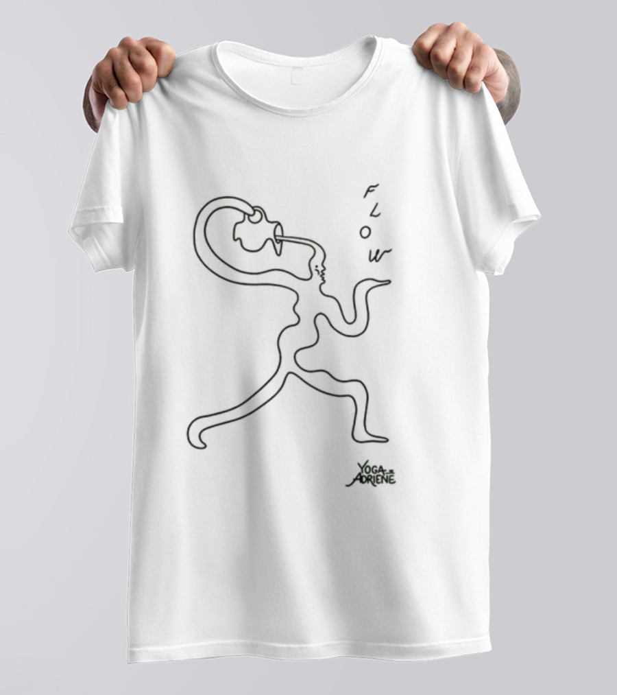 Flow Yoga Adriene By Eva Claycomb T-Shirt