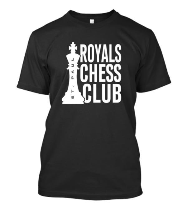 St Paul Royals Chess Club King Piece Emblem T-Shirt