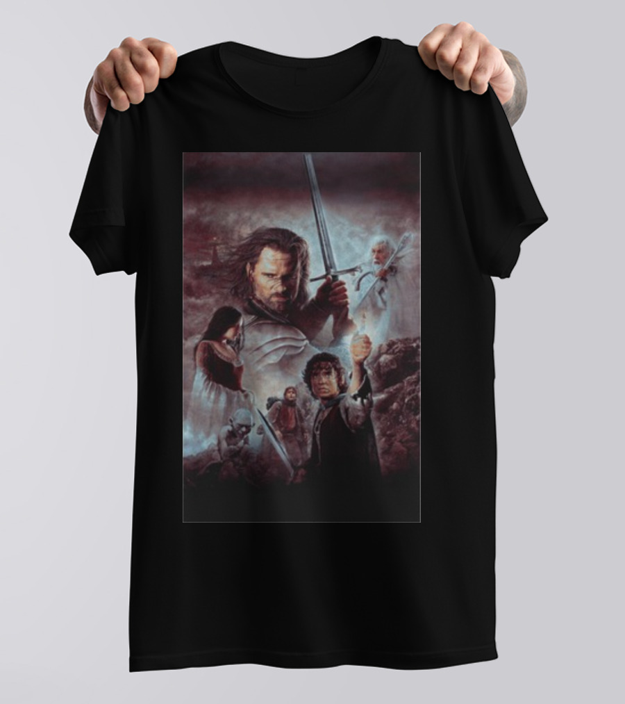 The Lord Of The Rings The Return Of The King Aragorn Frodo Gandalf Movie T-Shirt