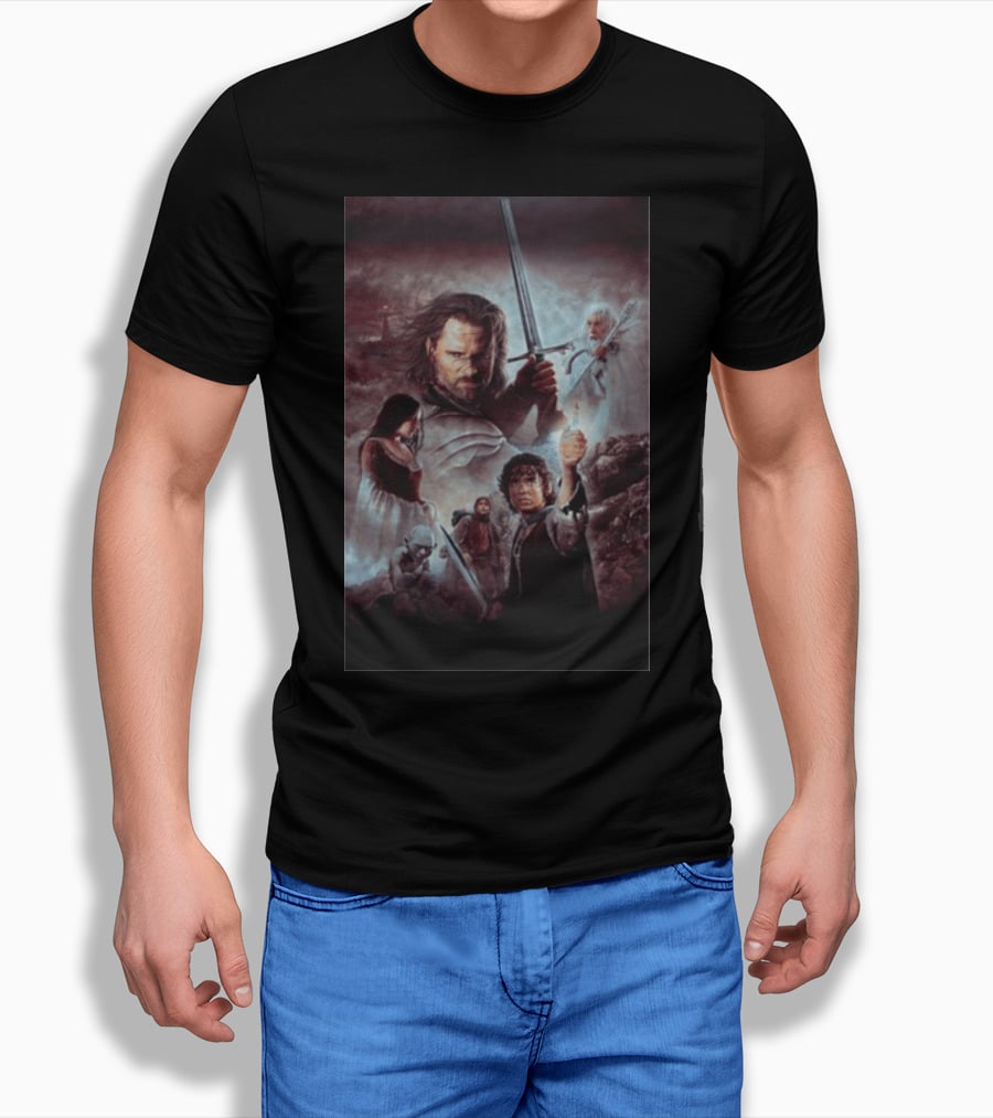 The Lord Of The Rings The Return Of The King Aragorn Frodo Gandalf Movie T-Shirt