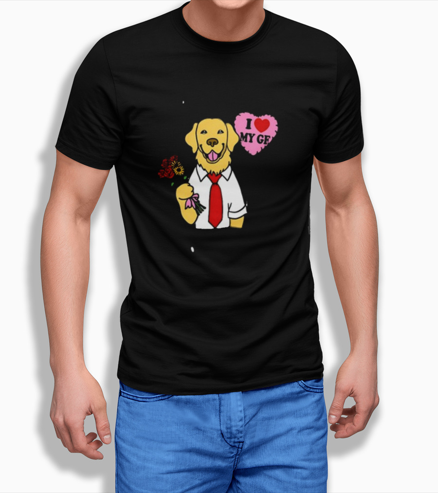 SORRY I HAVE A GOLDEN RETRIEVER BOYFRIEND I LOVE MY GF T-Shirt