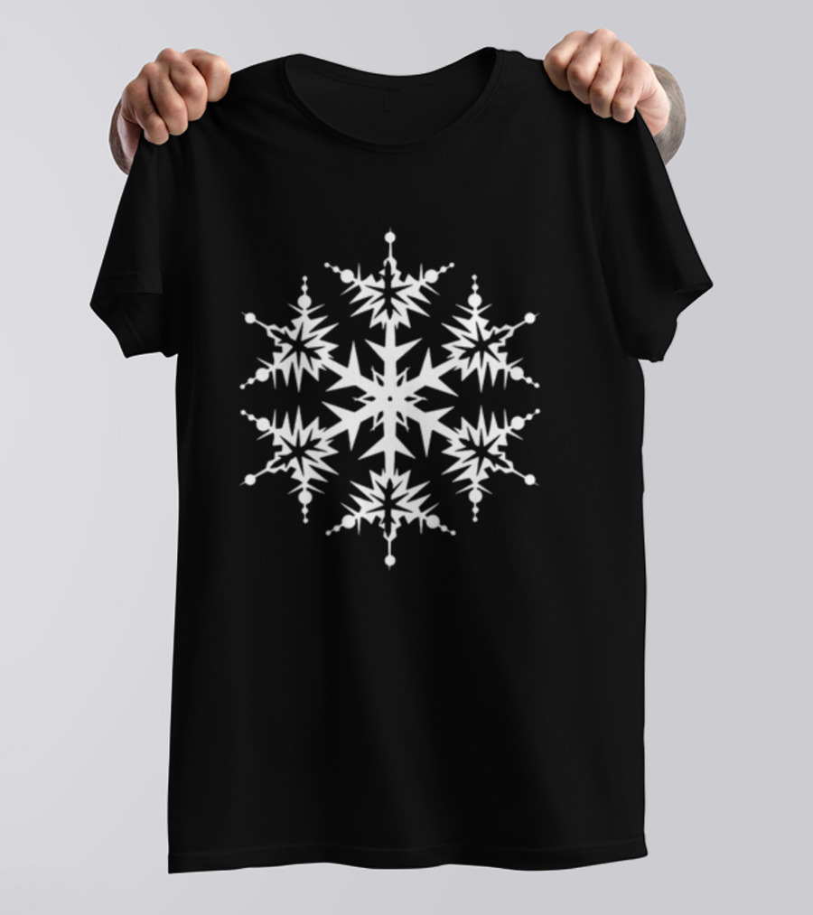 Snowflake Christmas Geometric Starflake T-Shirt