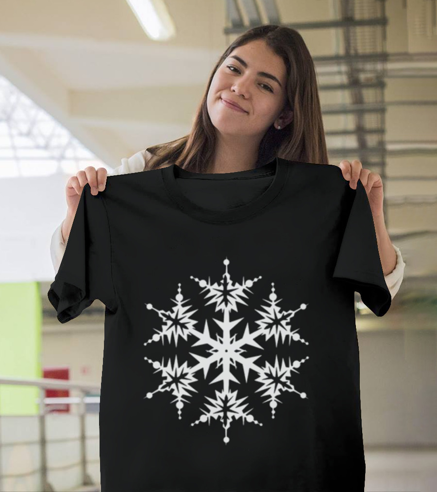 Snowflake Christmas Geometric Starflake T-Shirt