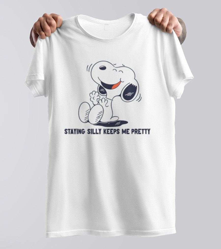 Snoopy Staying Silly Keeps Me Pretty T-Shirt