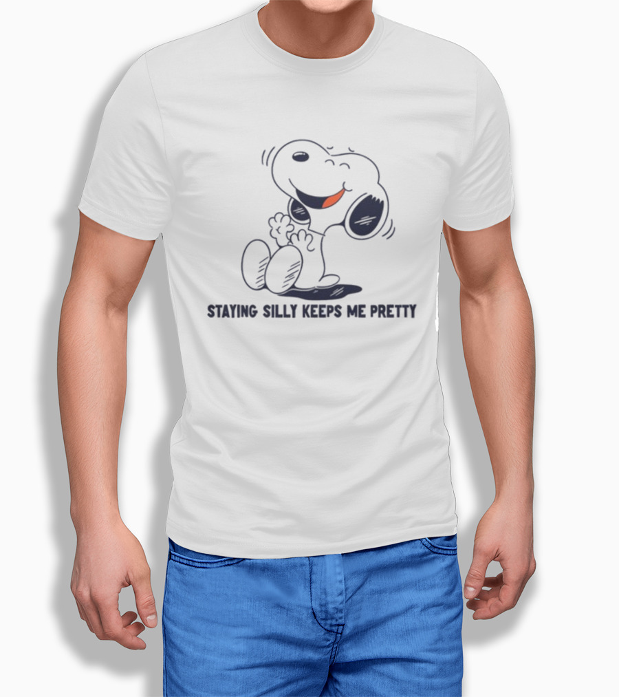 Snoopy Staying Silly Keeps Me Pretty T-Shirt