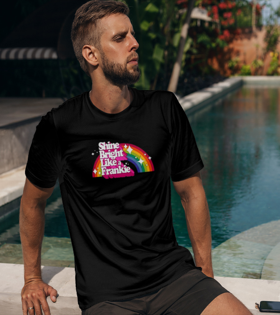 Shine Bright Like A Frankie Rainbow Sparkle T-Shirt