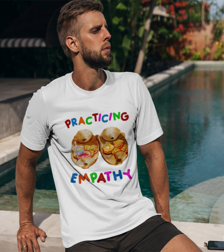 Practicing Empathy Otters Sharing Food T-Shirt