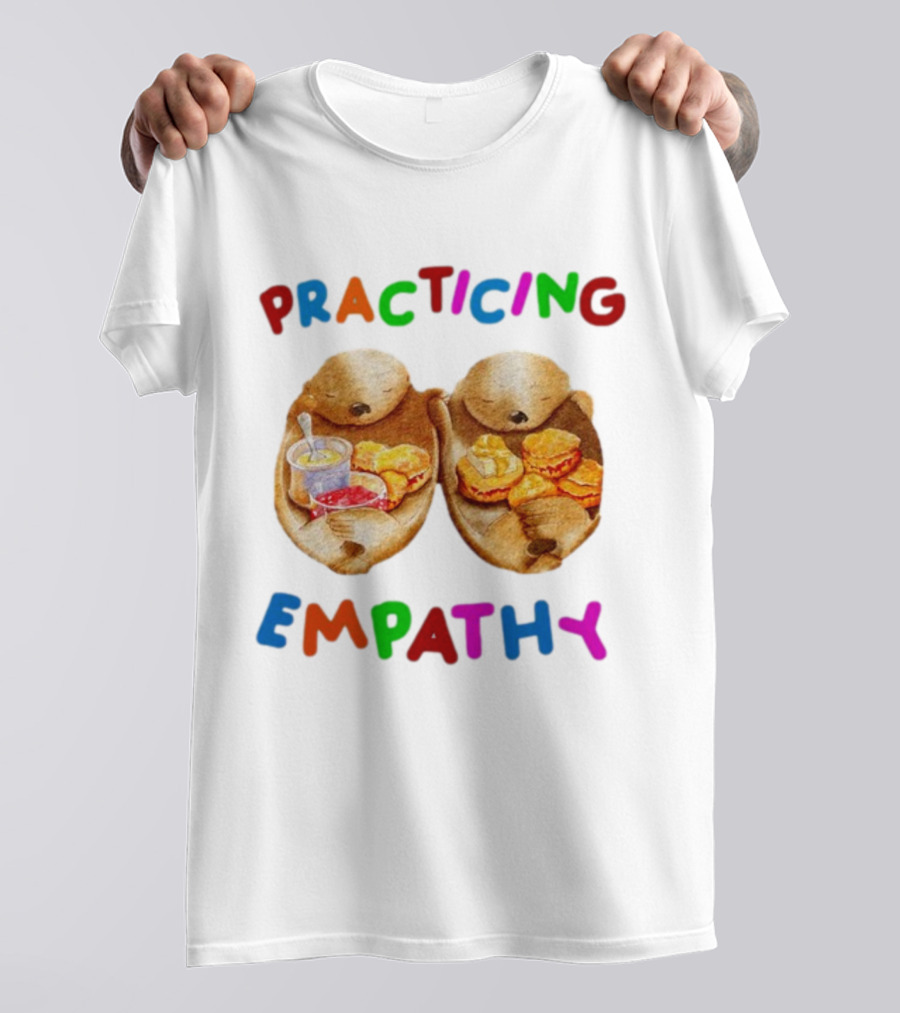 Practicing Empathy Otters Sharing Food T-Shirt