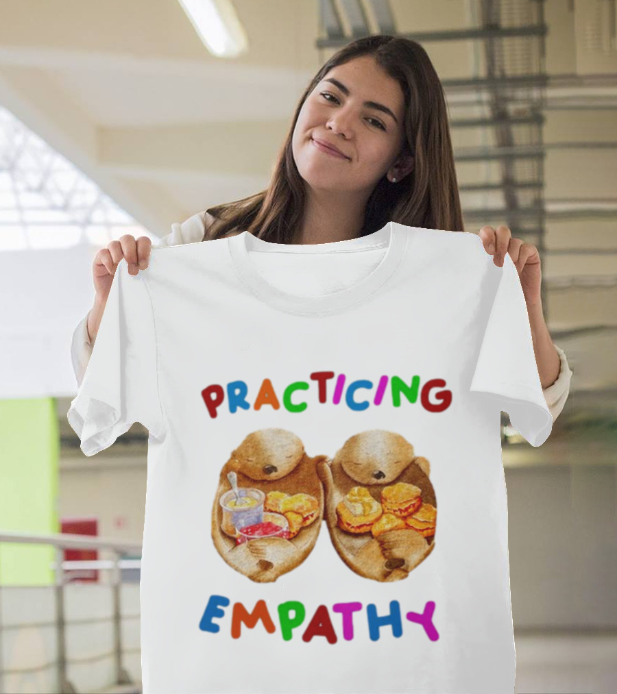 Practicing Empathy Otters Sharing Food T-Shirt