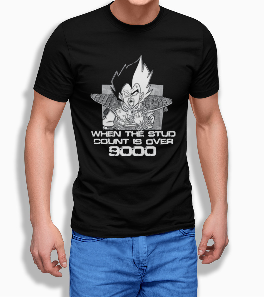 When The Stud Count Is Over 9000 Vegeta Meme T-Shirt
