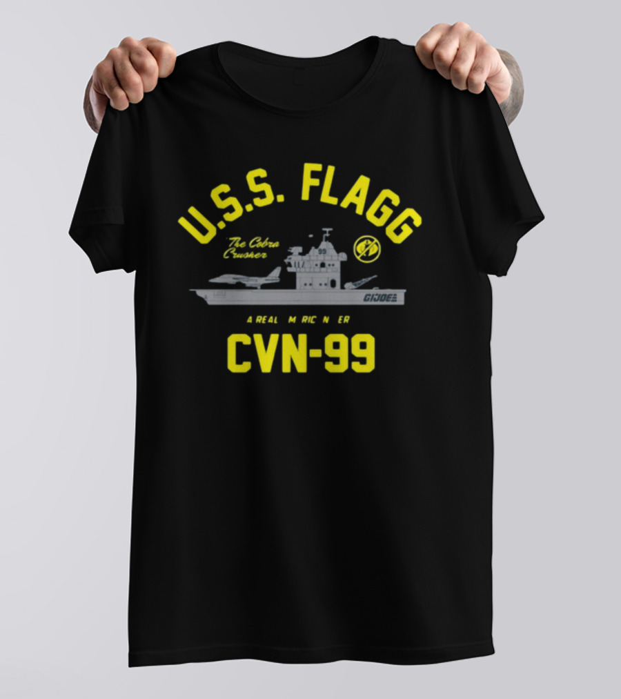 USS Flagg The Cobra Crusher CVN 99 G.I. Joe A Real American Hero T-Shirt