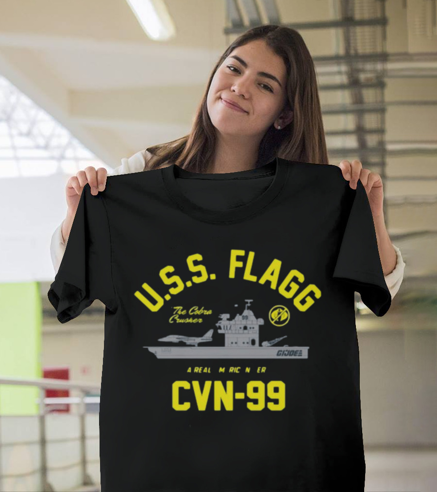 USS Flagg The Cobra Crusher CVN 99 G.I. Joe A Real American Hero T-Shirt