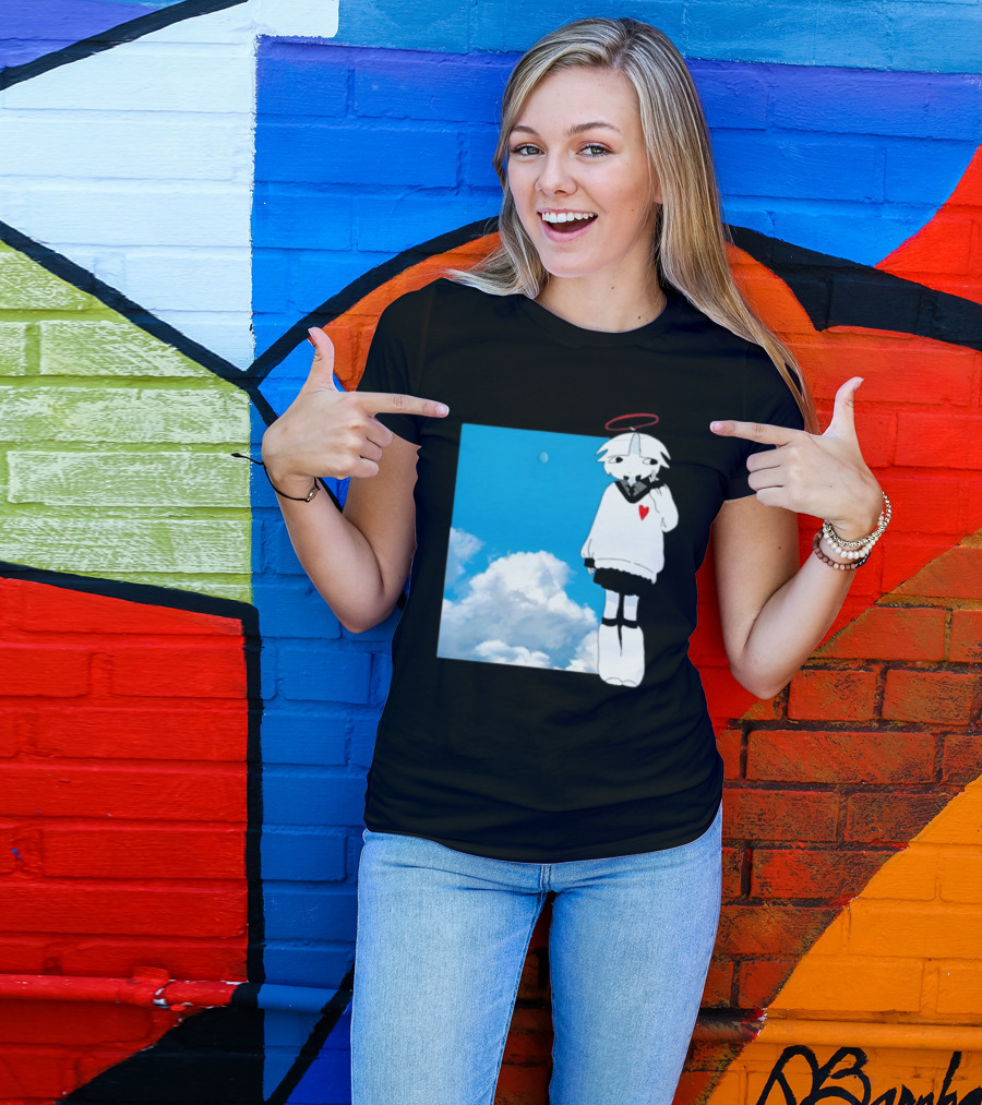 ChewChewer Loving Sky Cute Angel Halo Heart Clouds T-Shirt