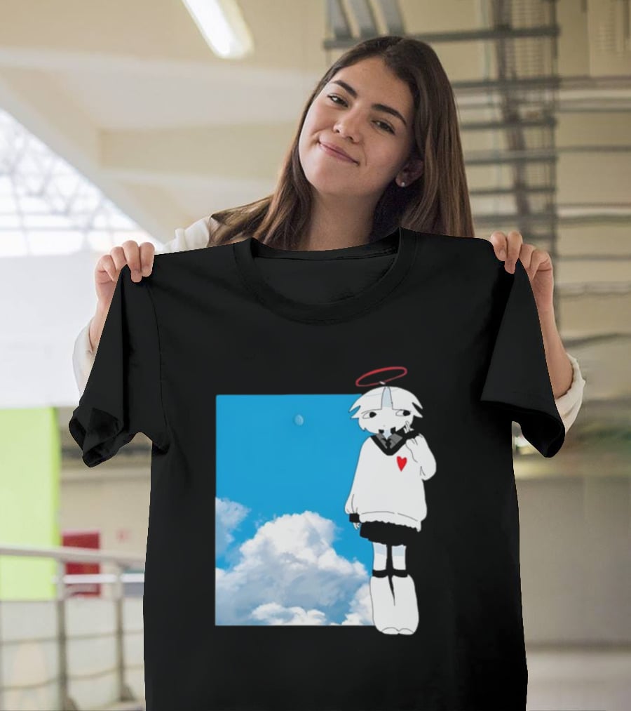 ChewChewer Loving Sky Cute Angel Halo Heart Clouds T-Shirt