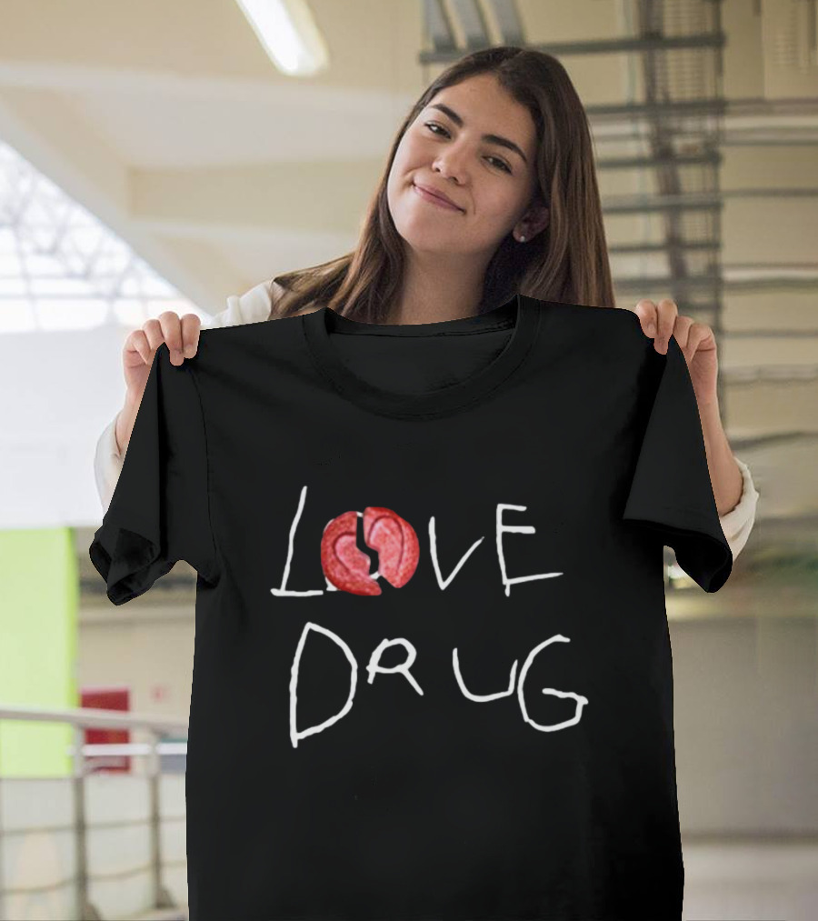 Grindhard Dark Grey Broken Love Drug T-Shirt