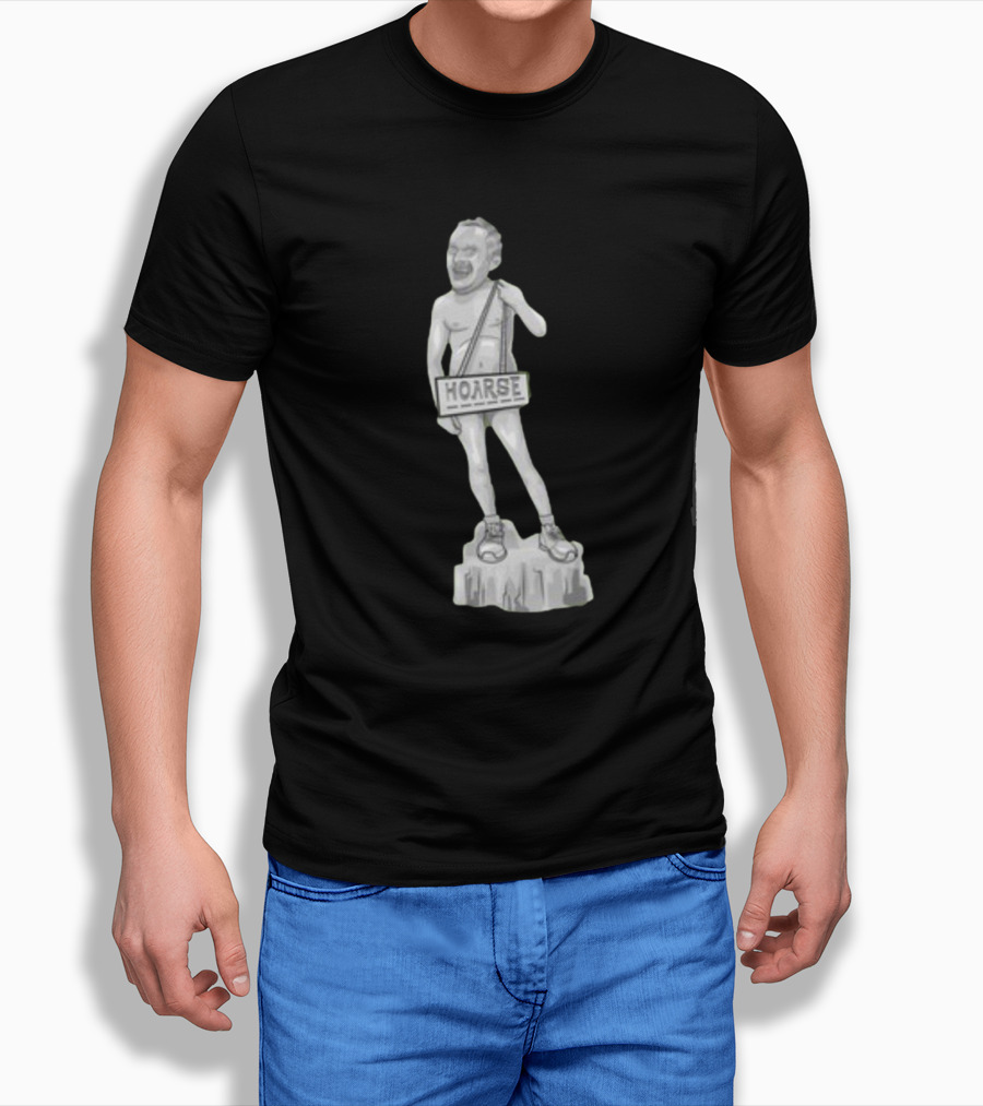 Stu Hoarse Stone Sculpture Statue T-Shirt