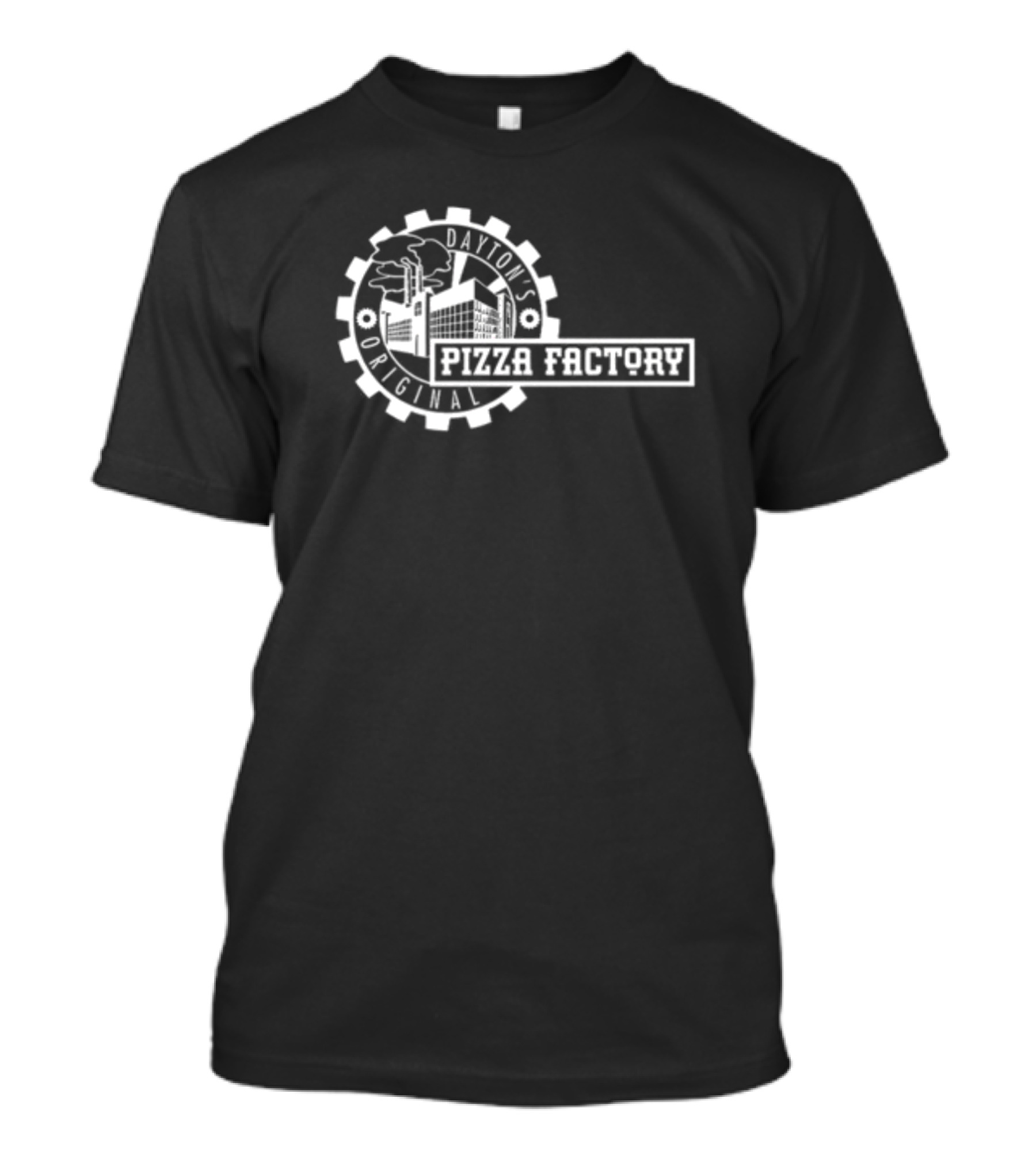 Dayton's Original Pizza Factory Industrial Icon Gear T-Shirt