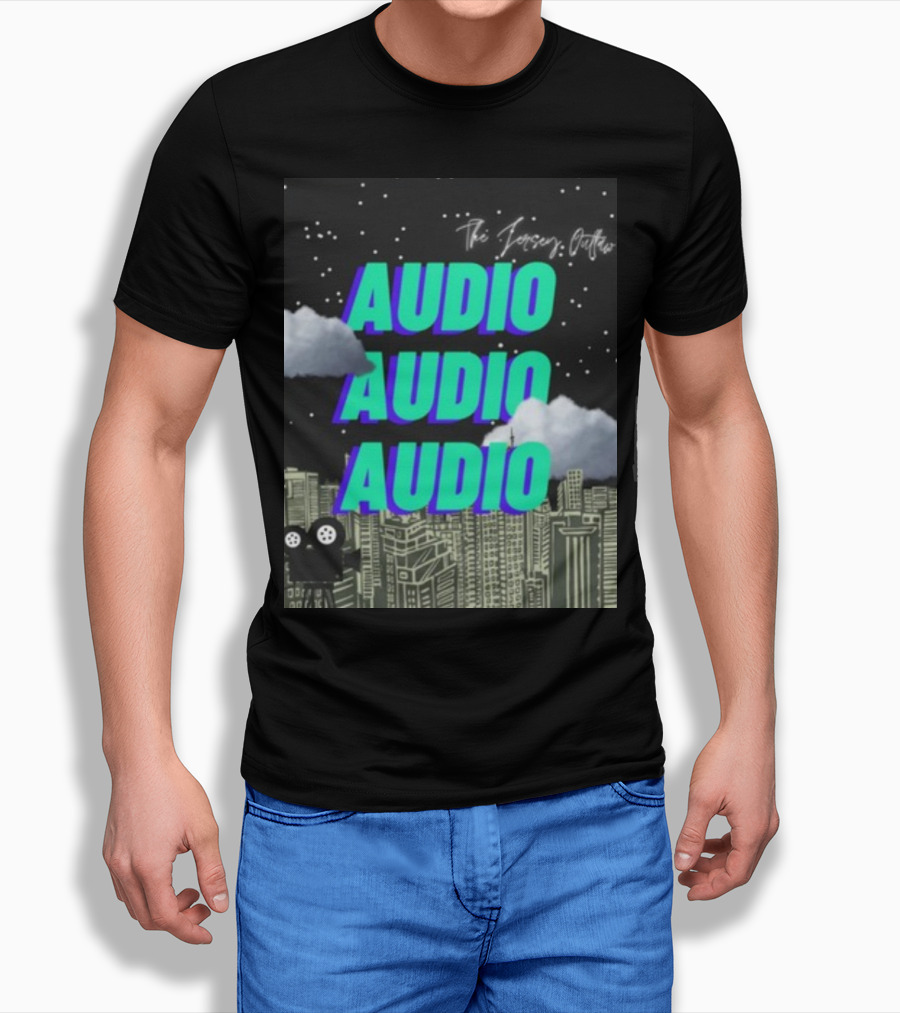 The Jersey Outlaw Audio Audio Audio Cityscape Night Scene T-Shirt