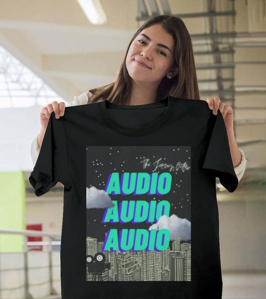 The Jersey Outlaw Audio Audio Audio Cityscape Night Scene T-Shirt