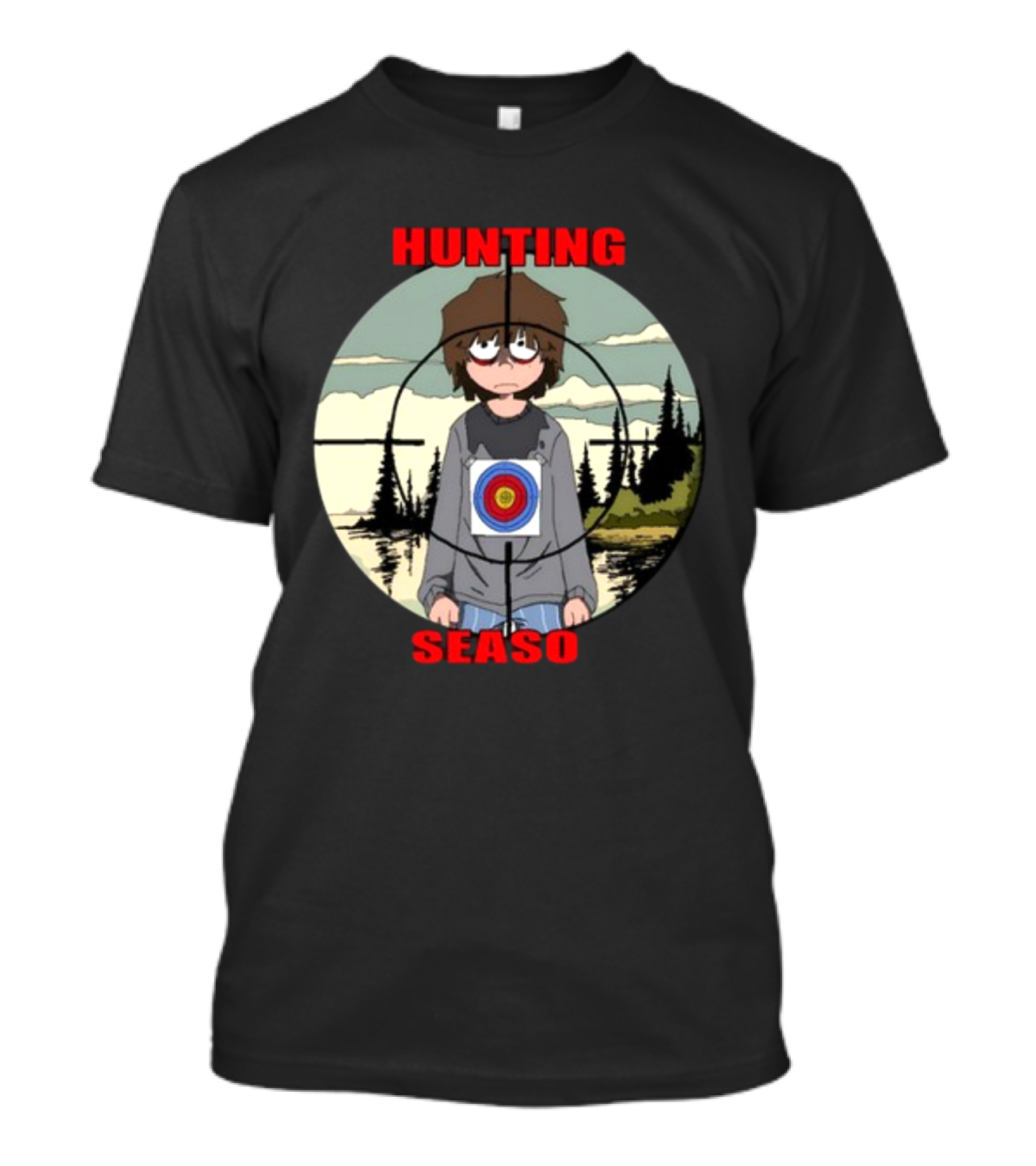 Mr Grill Gangster Hunting Season Crosshair Target Boy T-Shirt