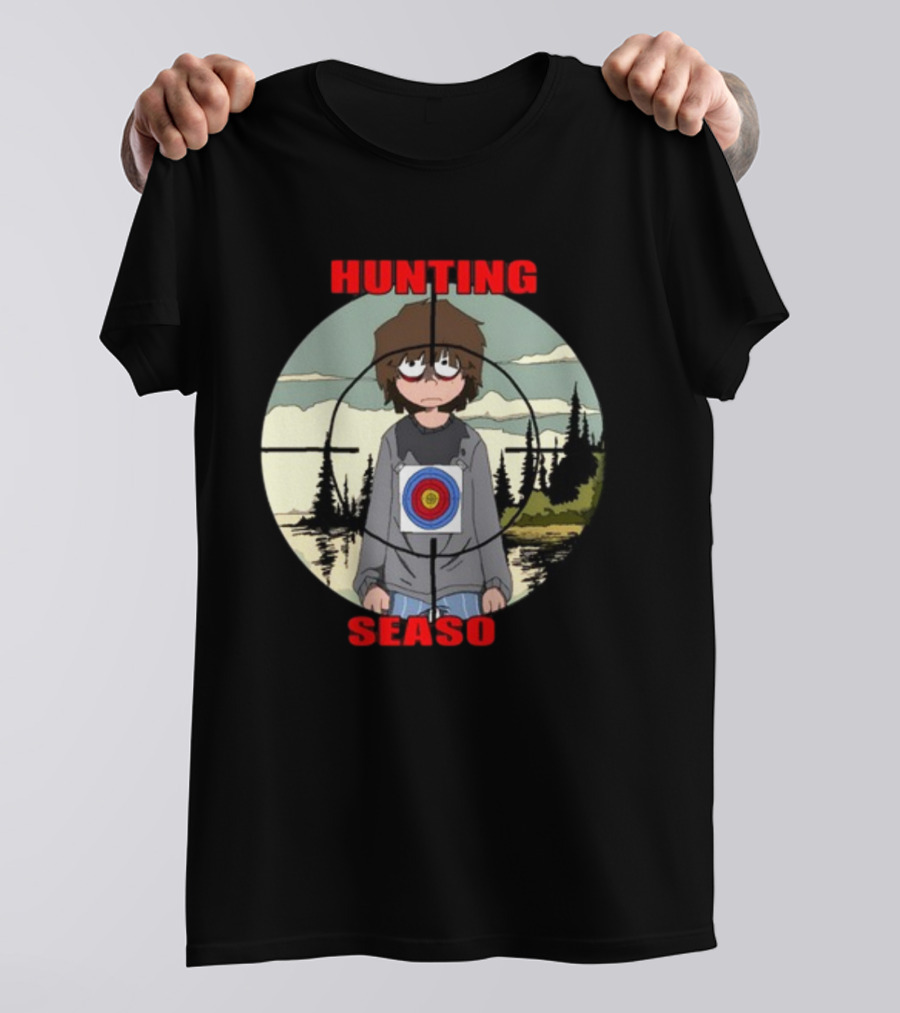 Mr Grill Gangster Hunting Season Crosshair Target Boy T-Shirt