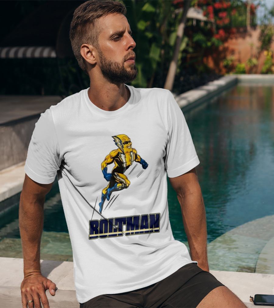 Boltman Superhero With Lightning Costume T-Shirt