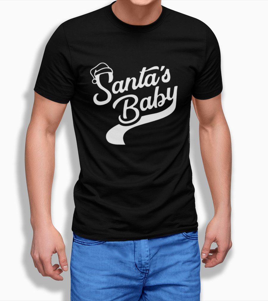 Santa's Baby Santa Hat Holiday Fun T-Shirt