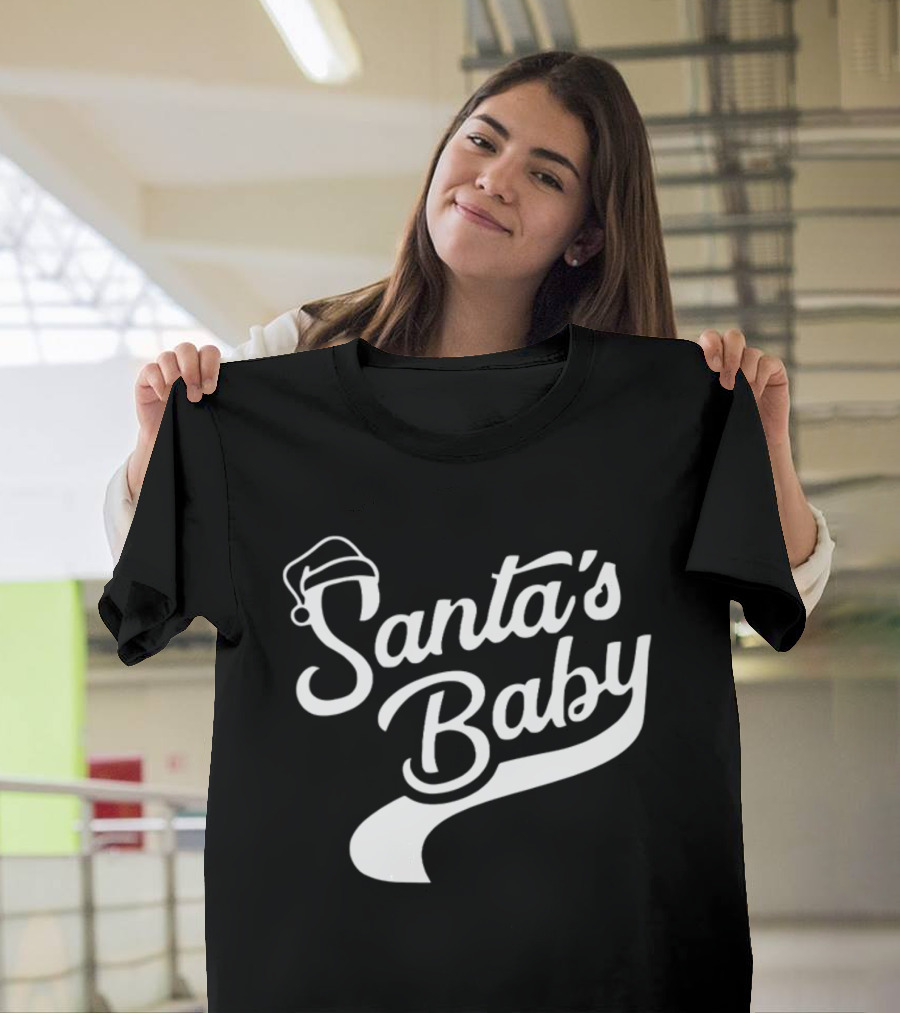 Santa's Baby Santa Hat Holiday Fun T-Shirt